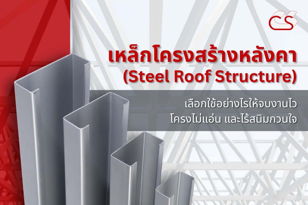 เหล็กโครงสร้างหลังคา ไม่แอ่น ไม่มีสนิม